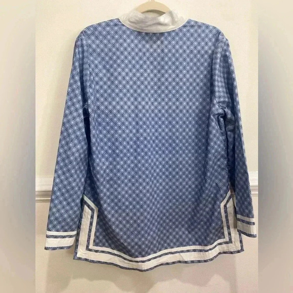 Nicoblu Capri Short Tunic Blue White Porcelain Size Large - Picture 3 of 9